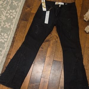 Waimea Black Bootcut Jeans for Men